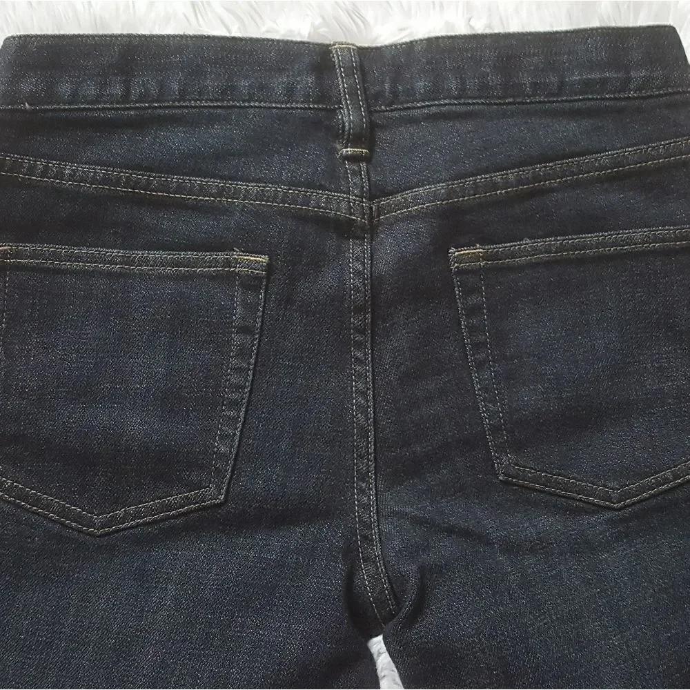 J. Crew Stretch Hipslung Dark Wash Bootcut Jeans Womens Size 27R‎